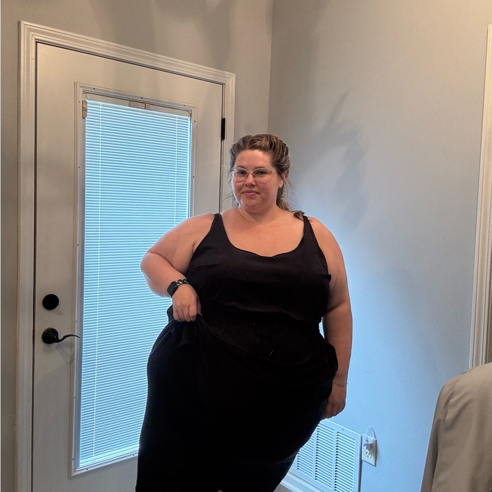 Black Athletic Dress with built in shorts - Picture 2 of 4